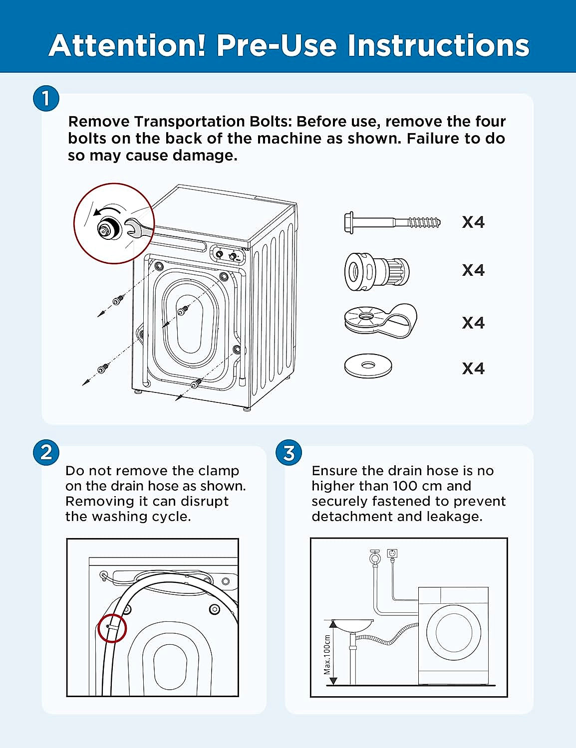 COMFEE CFE10EW60 6kg washing machine in white front view
