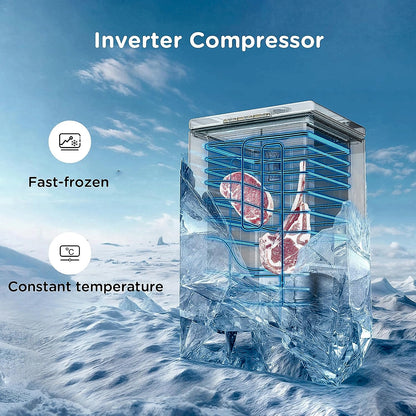 COMFEE RCC102BL2UK 99L chest freezer front view