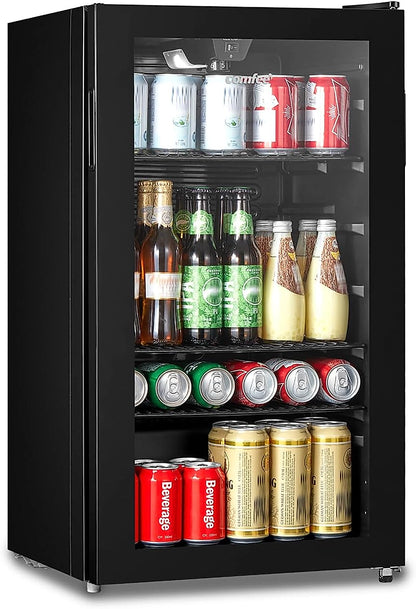 Interior view of the COMFEE RCZ99BG2 beverage cooler