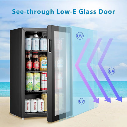 COMFEE RCZ99BG2 under counter drinks fridge front view