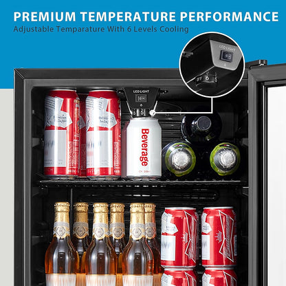 COMFEE RCZ99BG2 under counter drinks fridge front view