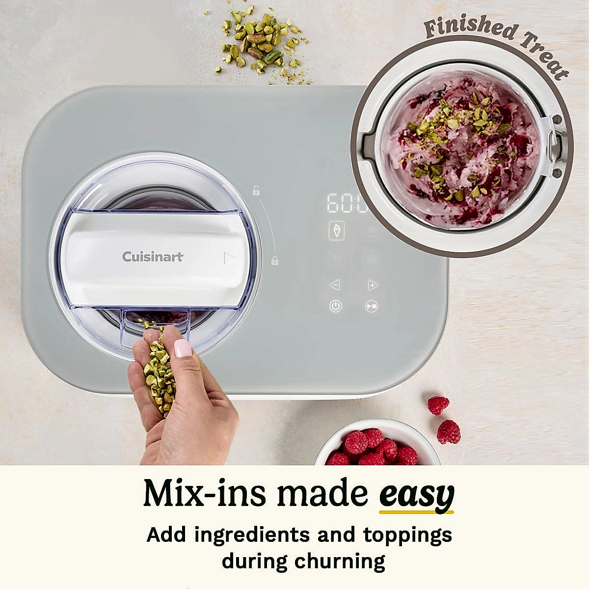 Cuisinart FreezeEase ice cream maker front view