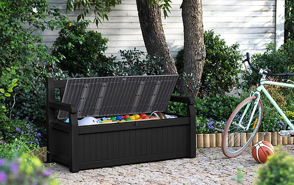 Keter Eden 265L garden storage box exterior view