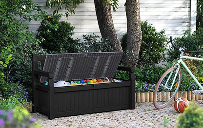Keter Eden 265L garden storage box exterior view
