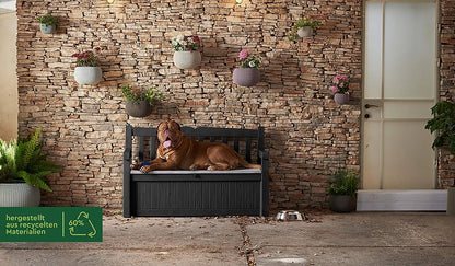 Keter Eden 265L garden storage box exterior view