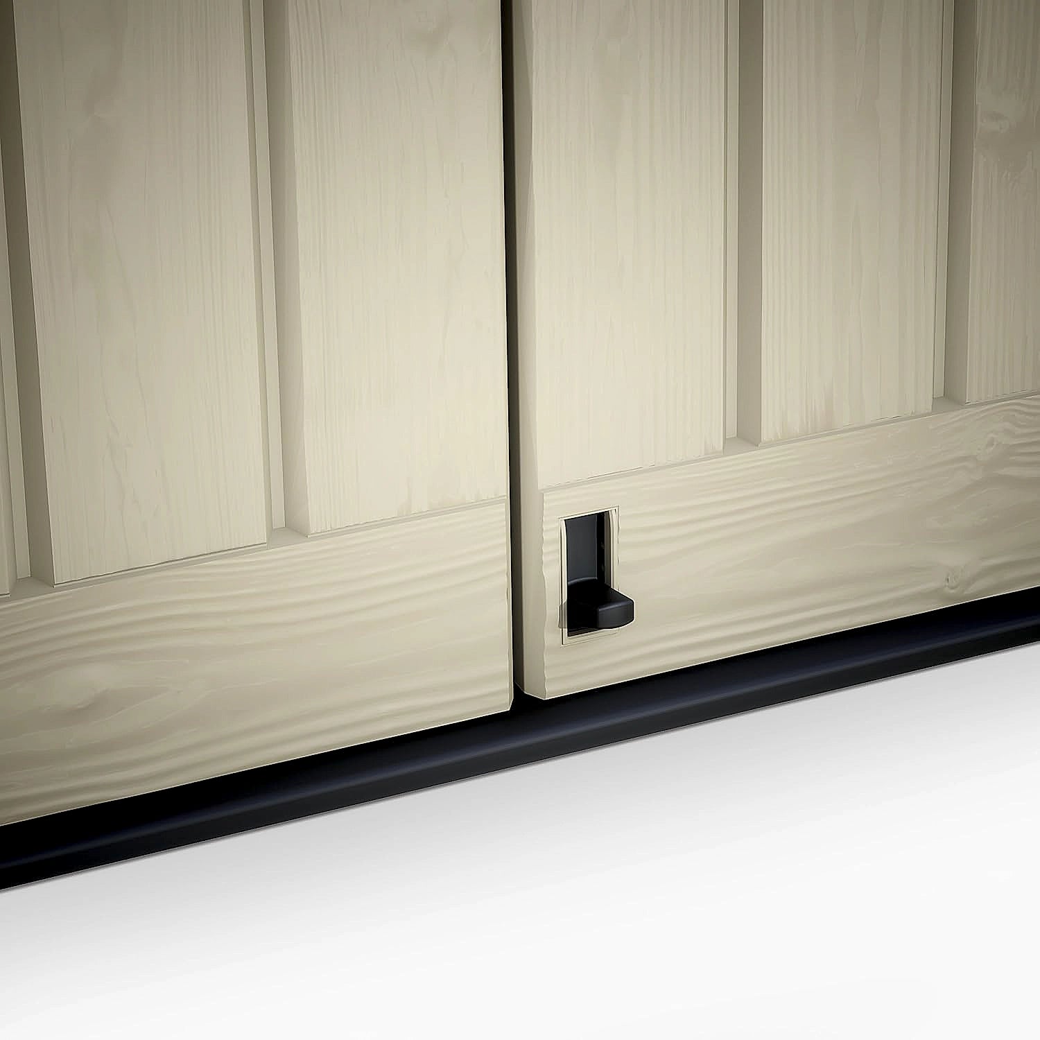 Curved roof detail of the Keter Store It Arc 1200L storage shed