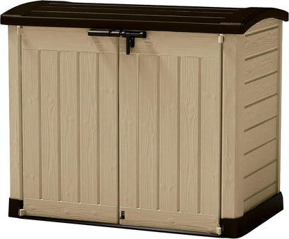 Keter Store It Arc 1200L storage shed exterior view