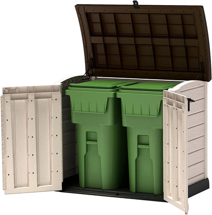 Keter Store It Arc 1200L storage shed exterior view