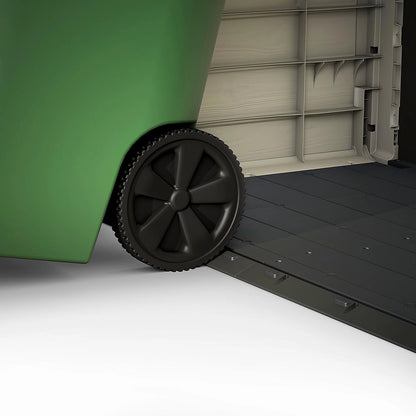 Keter Store It Arc 1200L storage shed exterior view