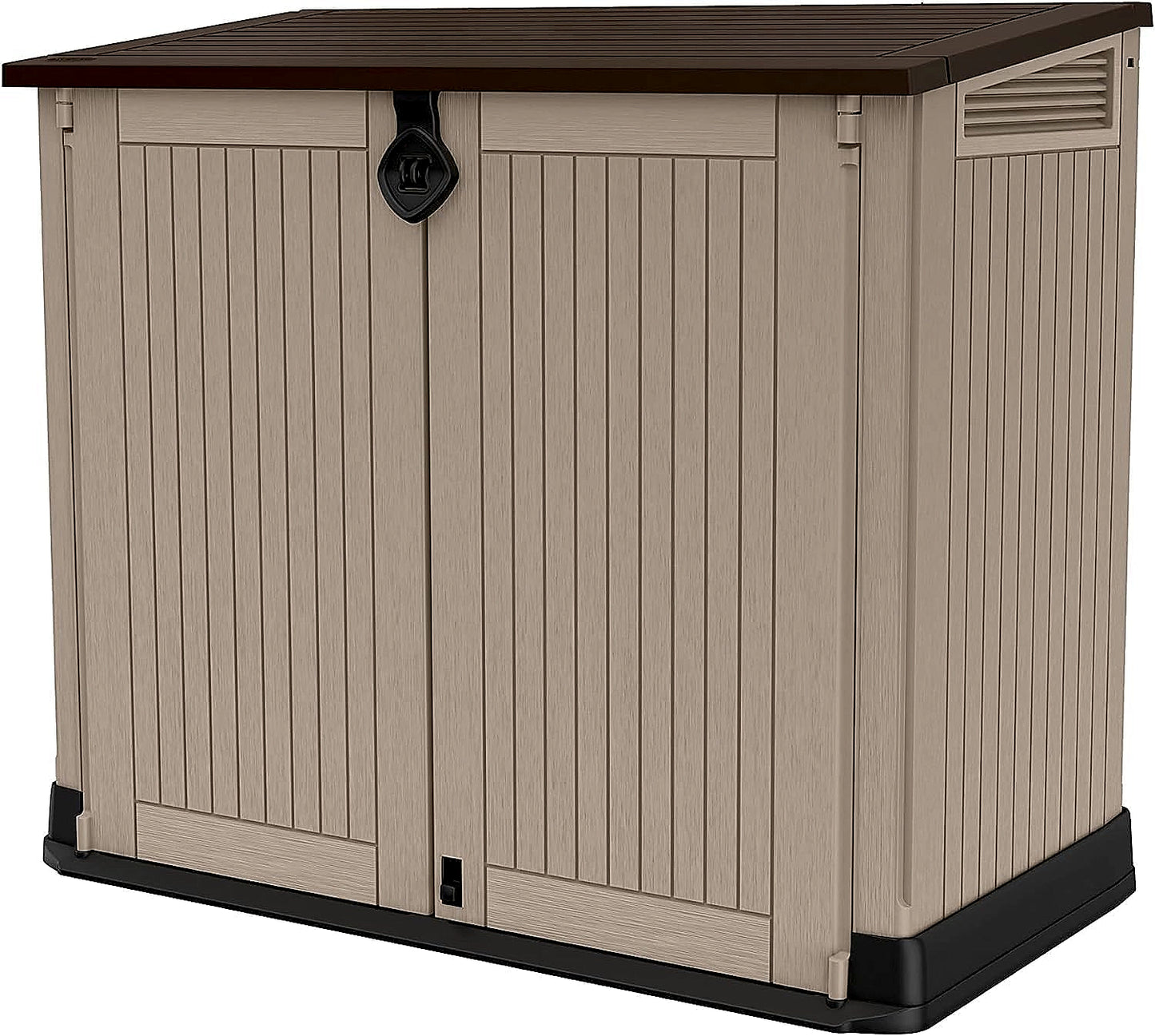 Keter Store-It Out Midi storage shed with closed doors and lid