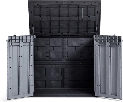 Weather-resistant resin material detail on the Keter Store It Out Pro