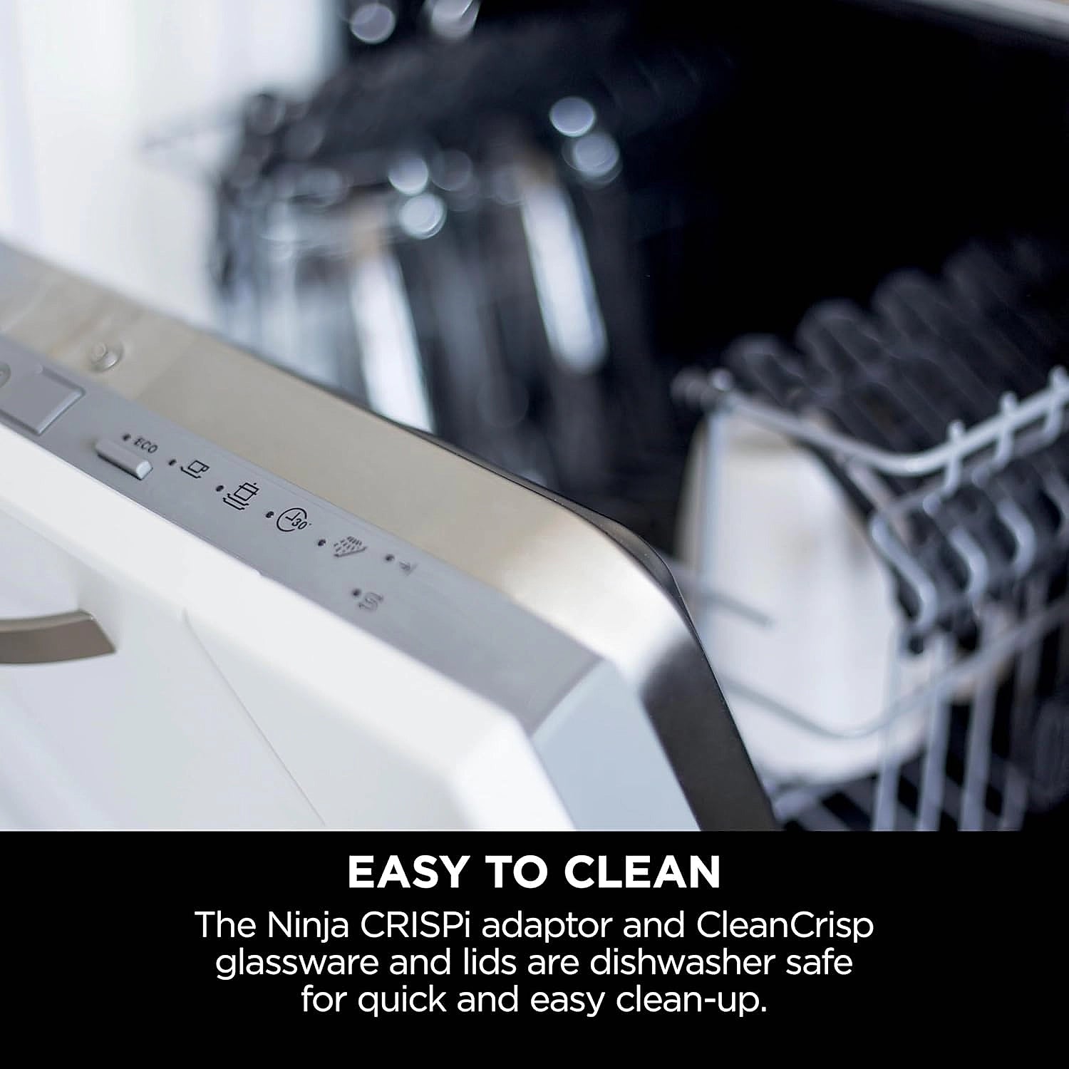 Compact design of the Ninja CRISPi portable air fryer