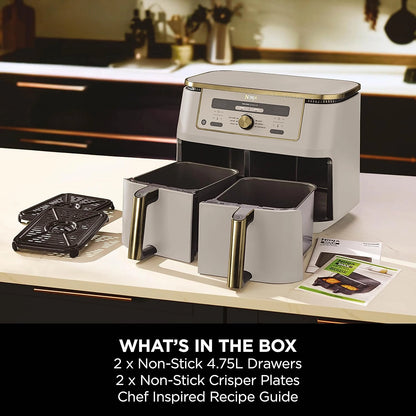 Ninja DZ400UKSTGD Dual Zone Air Fryer front view