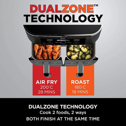 Ninja Foodi AF300UK dual zone air fryer front view