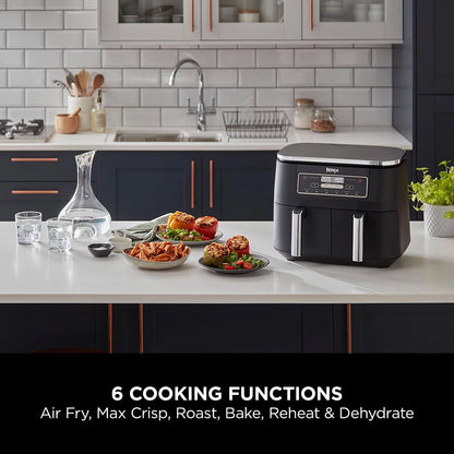 Ninja Foodi AF300UK dual zone air fryer front view