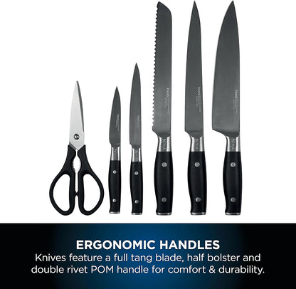 Ninja Foodi StaySharp K32006UK knife block set on kitchen counter