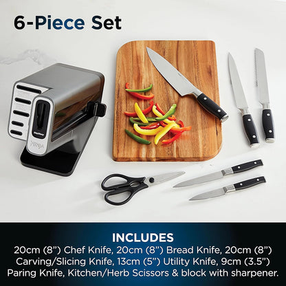 Ninja Foodi StaySharp K32006UK knife block set on kitchen counter