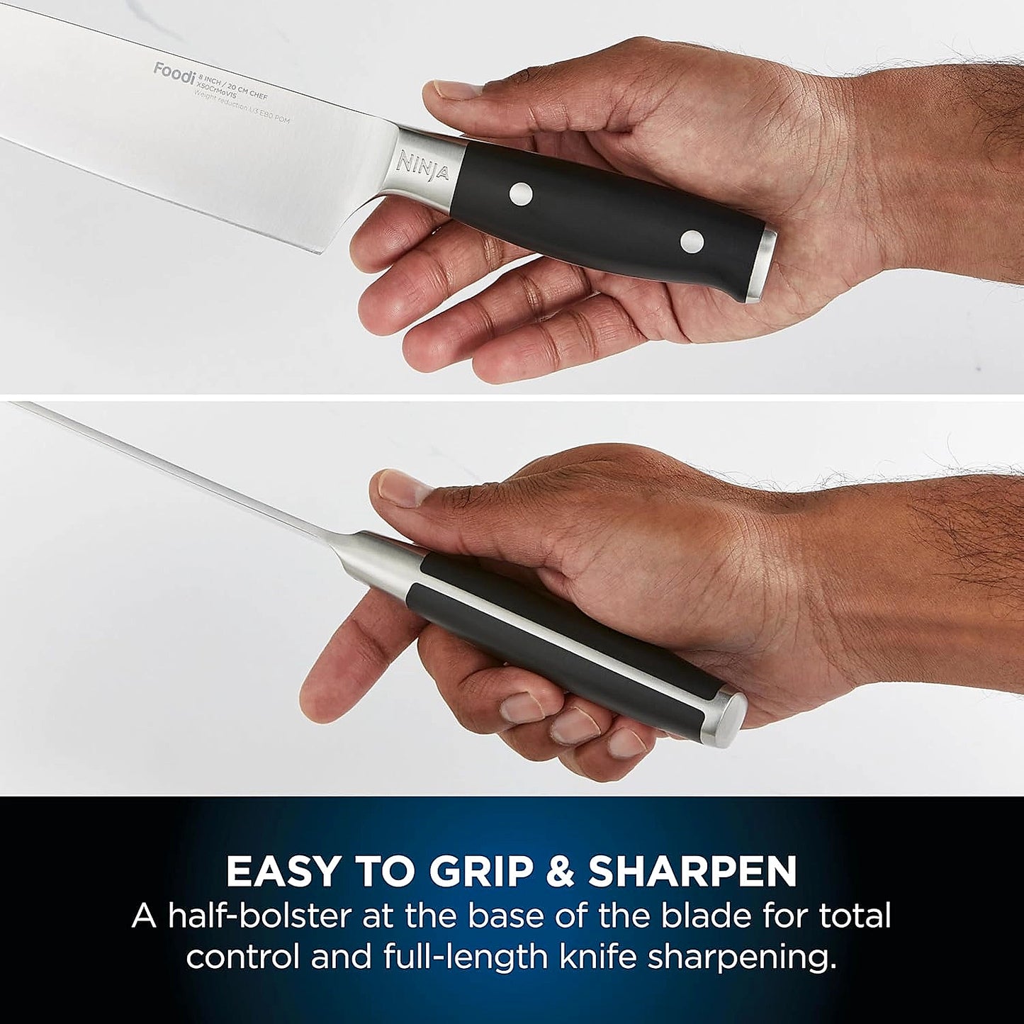 Ninja Foodi StaySharp K32006UK knife block set on kitchen counter