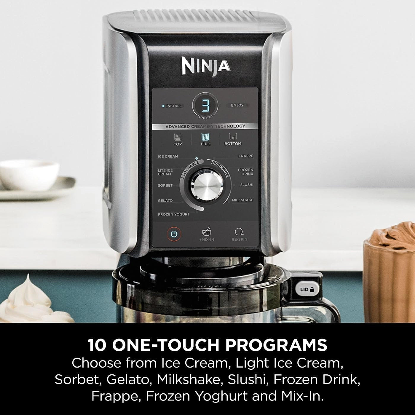 Ninja Swirl soft serve ice cream maker front view