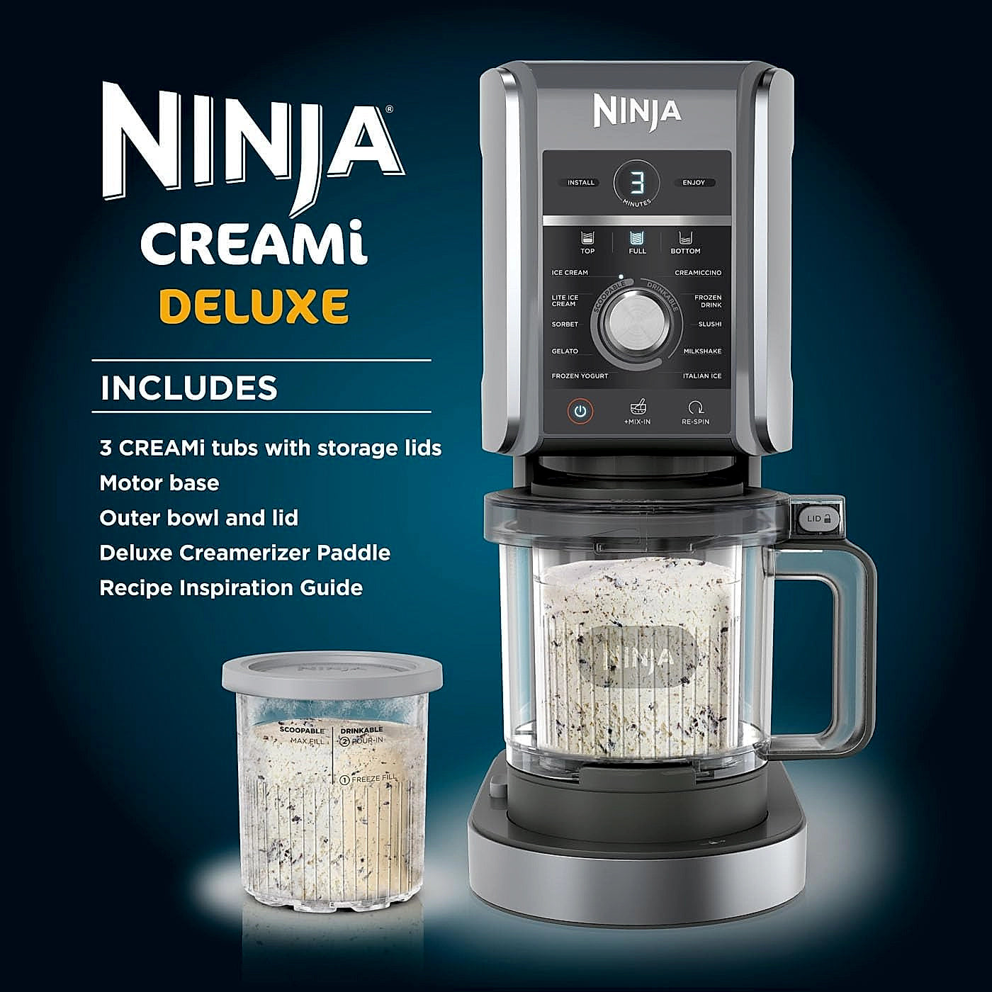 Ninja Swirl soft serve ice cream maker front view