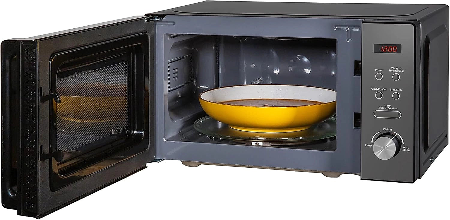 Russell Hobbs RHM2076B microwave in sleek black finish