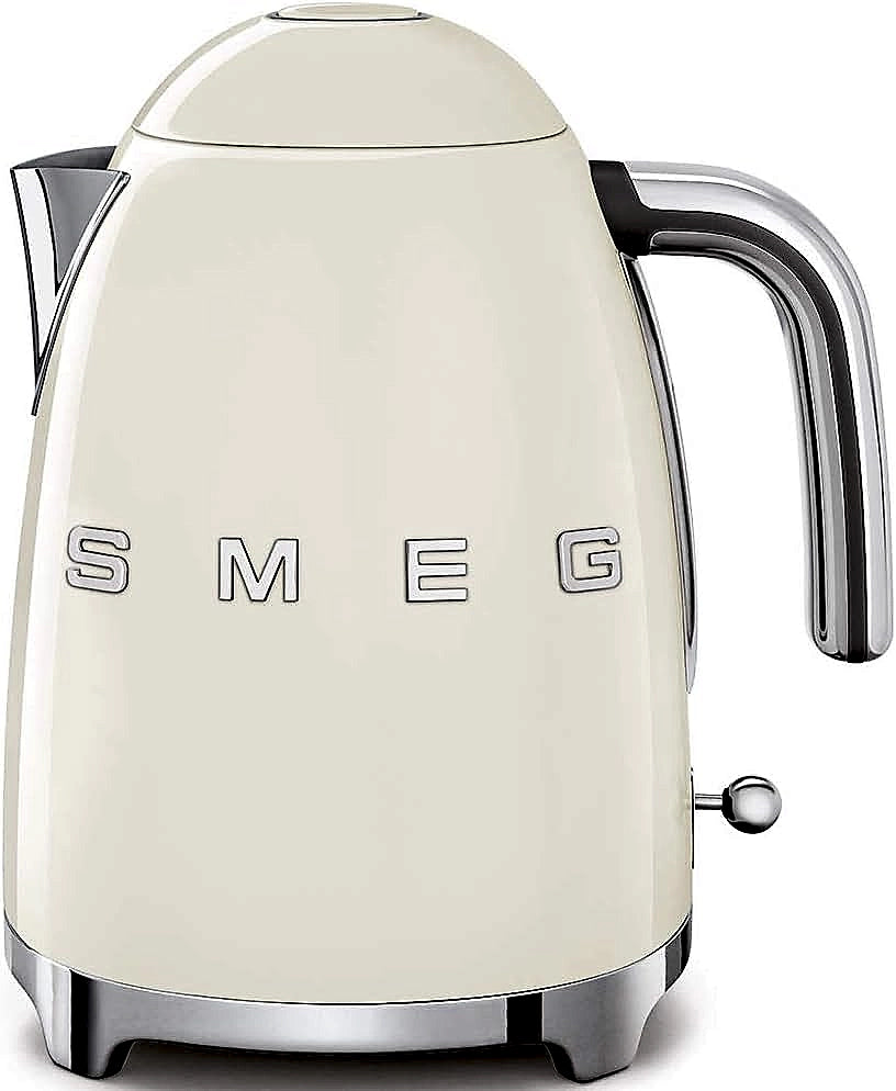 Smeg KLF03CRUK cream electric kettle side profile