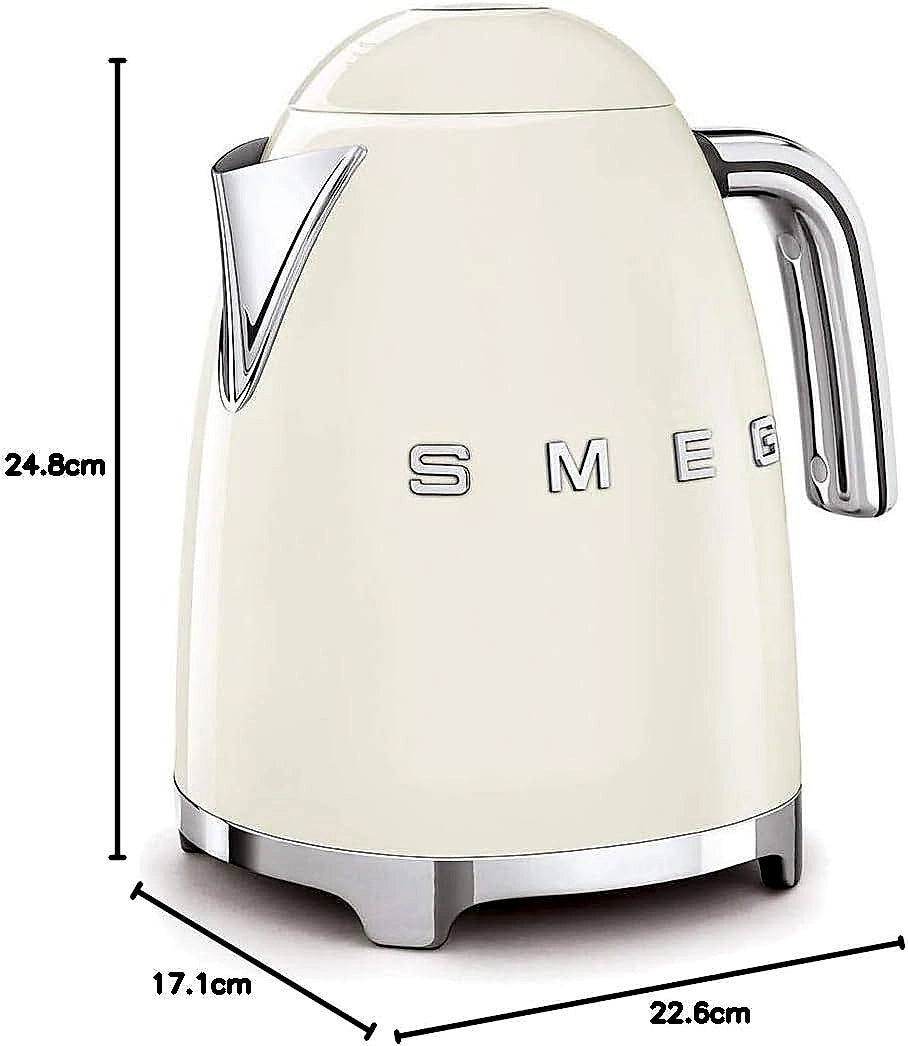 Smeg KLF03CRUK cream electric kettle 360-degree swivel base