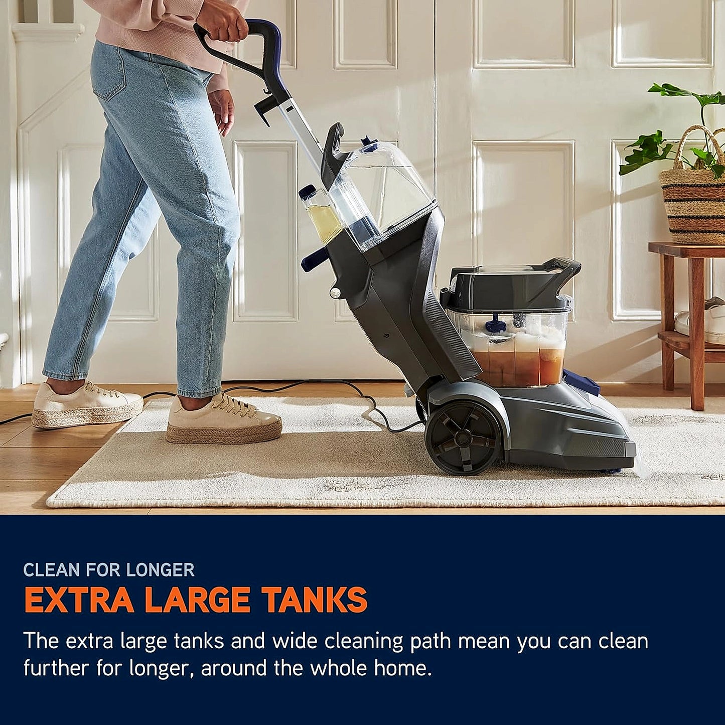 Vax SpinScrub 1200W carpet cleaner upright profile