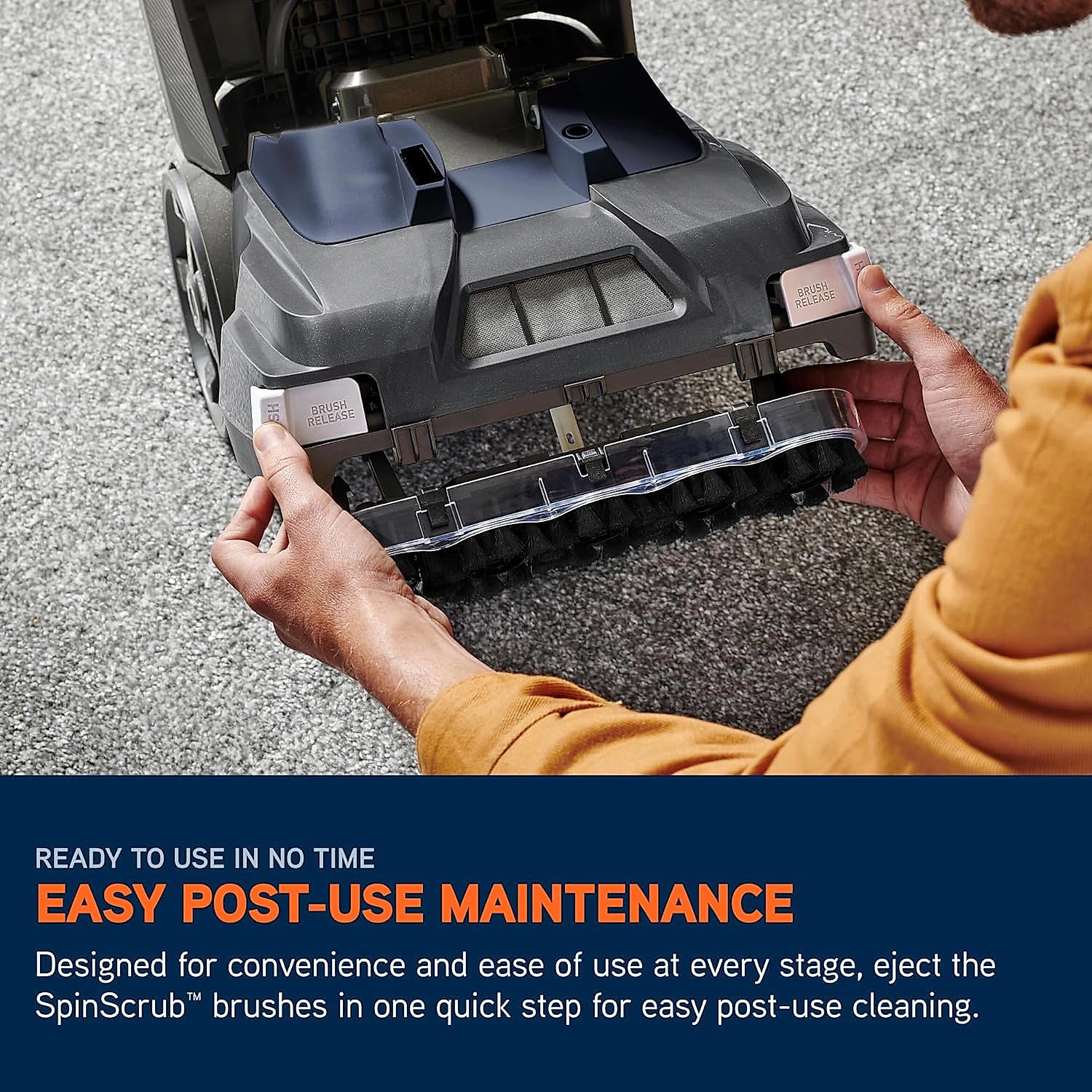 Vax SpinScrub 1200W carpet cleaner upright profile